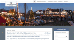 Desktop Screenshot of lichtermeer-carolinensiel.de
